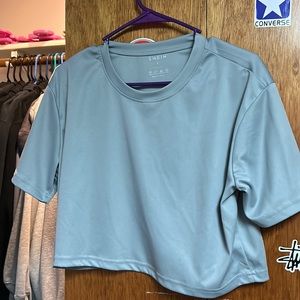 cropped grey shein top